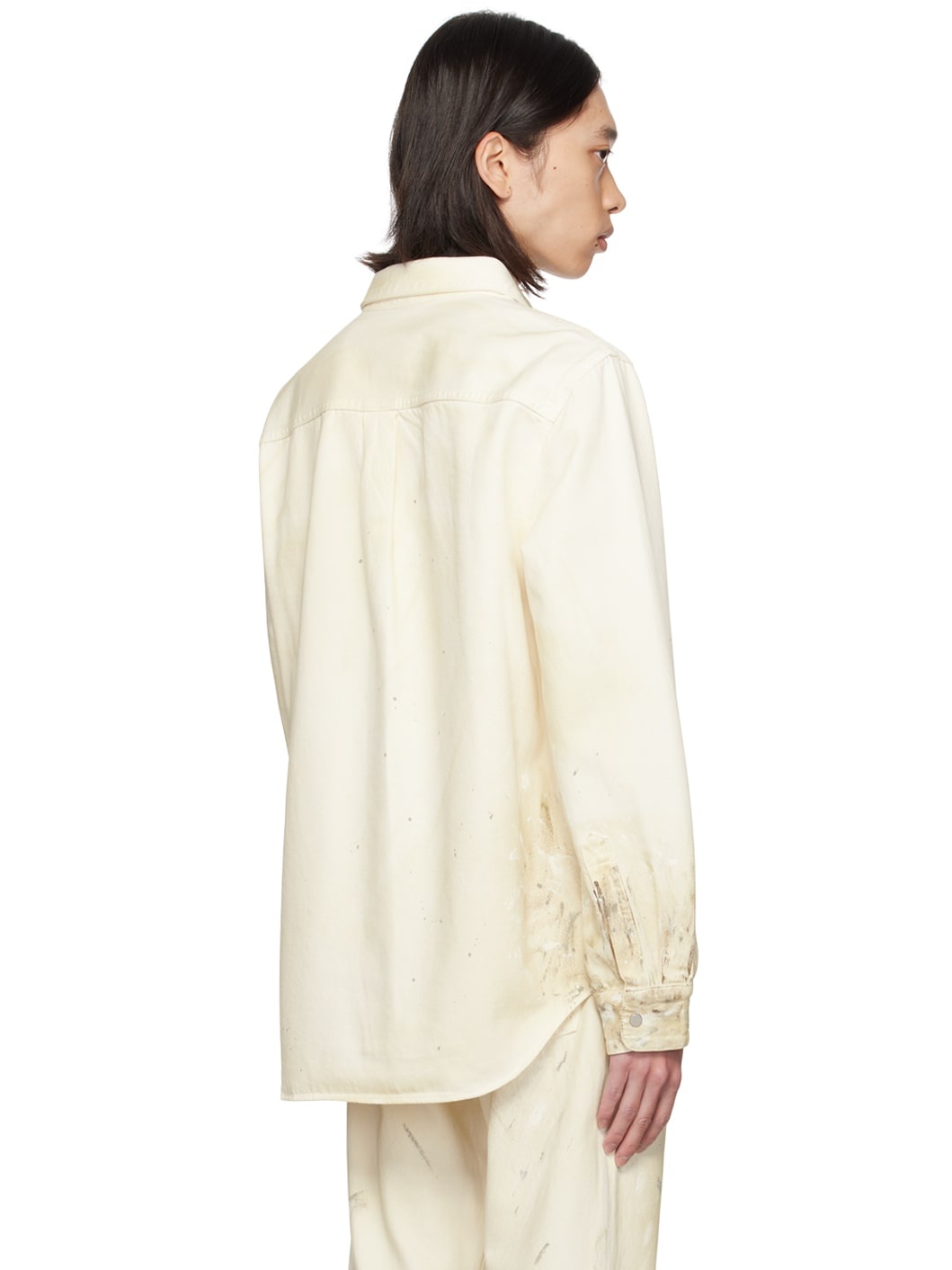 Off-White Painted Denim Shirt - 3