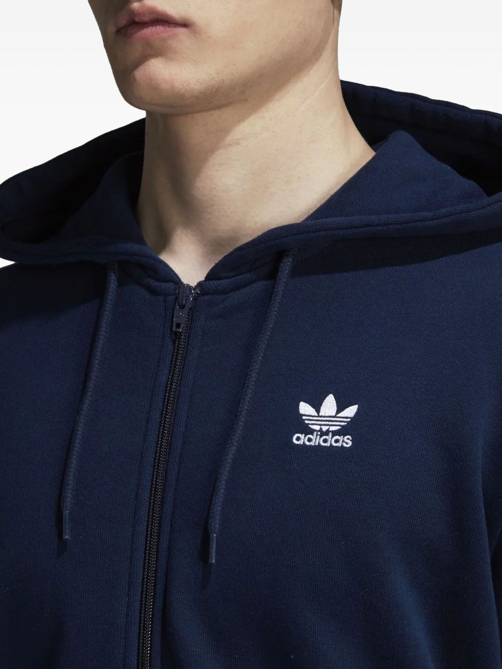 Originals Trefoil-embroidered full-zip hoodie - 2