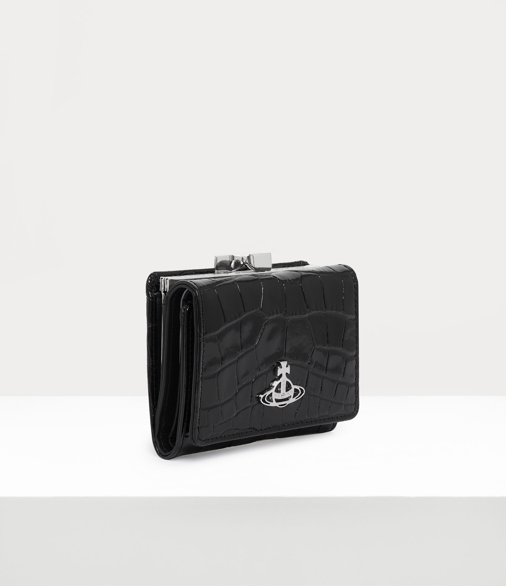 CROCODILE SMALL FRAME WALLET - 3