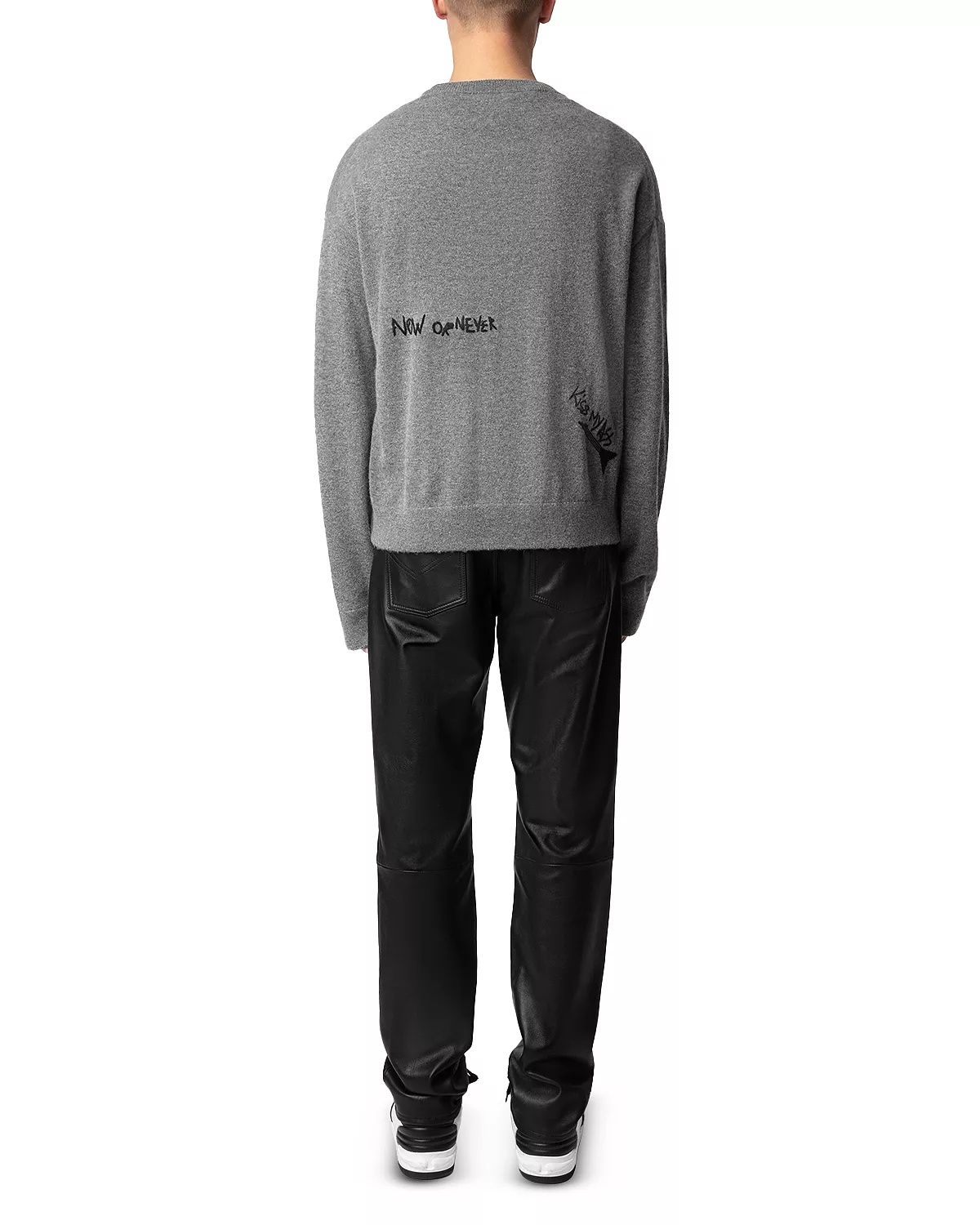 Marko Merino Wool & Cashmere Embroidered Loose Fit Sweater - 3