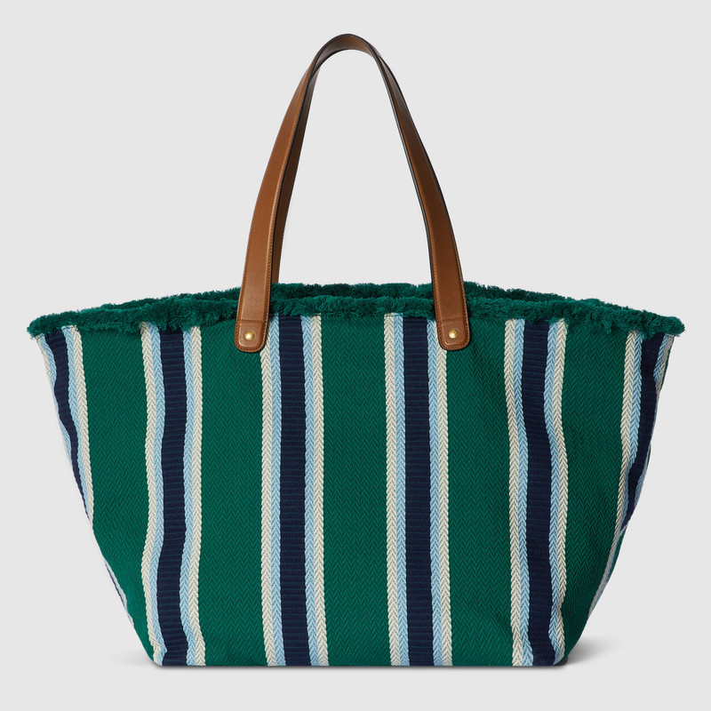 Large embroidered canvas tote bag 8