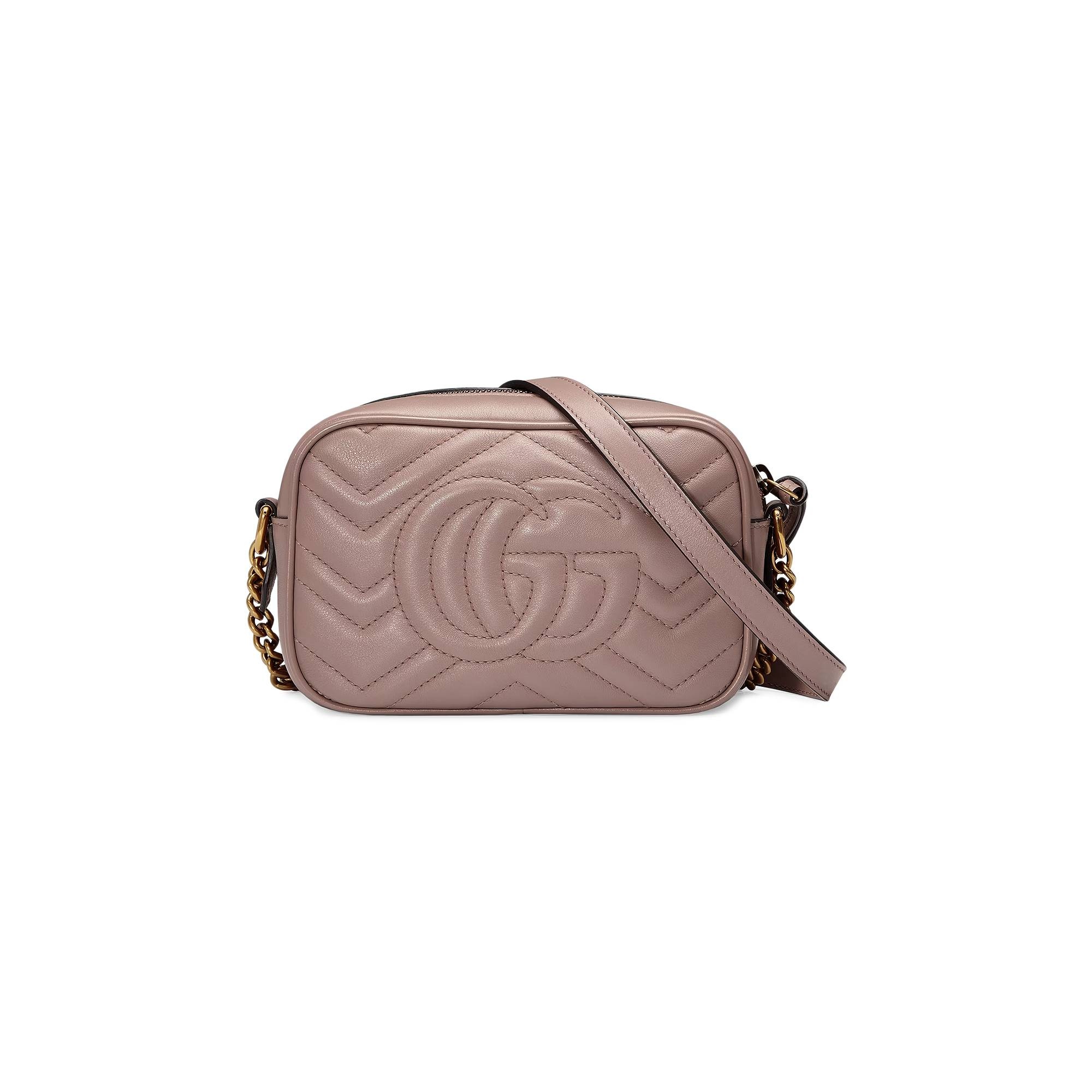 Gucci GG Marmont Matelassé Mini Bag 'Rose Antic' - 3