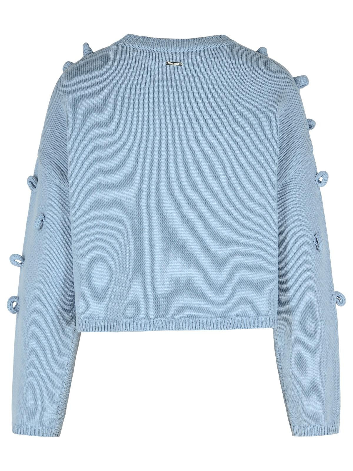 J.W. ANDERSON - Jw Anderson 'Crop' Sweater In Light Blue Cotton Blend Women - 3