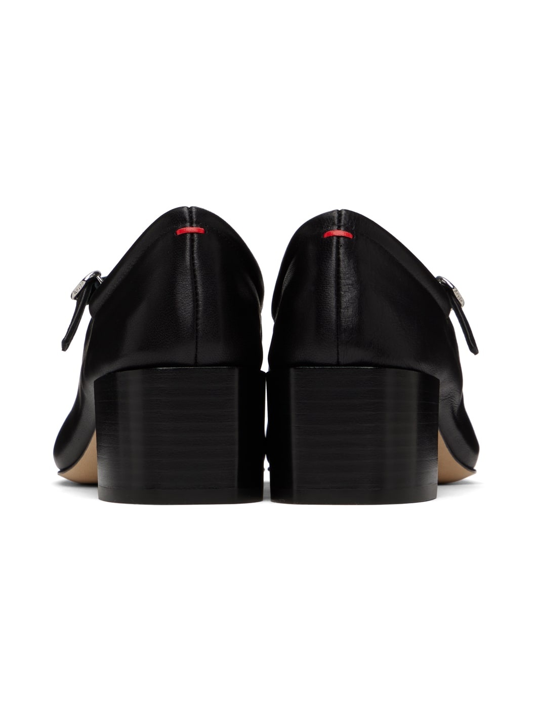 Black Aline Mary-Jane Heels - 2