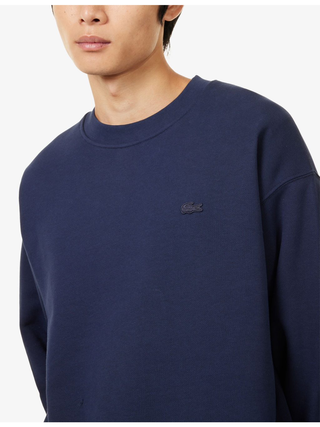 Logo-Patch Crewneck Cotton Sweatshirt - 5