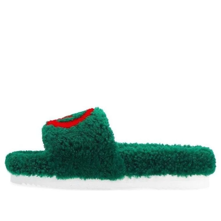 (WMNS) Gucci Merino Wool Slides 'Green' 646225-D0L00-3155 - 1