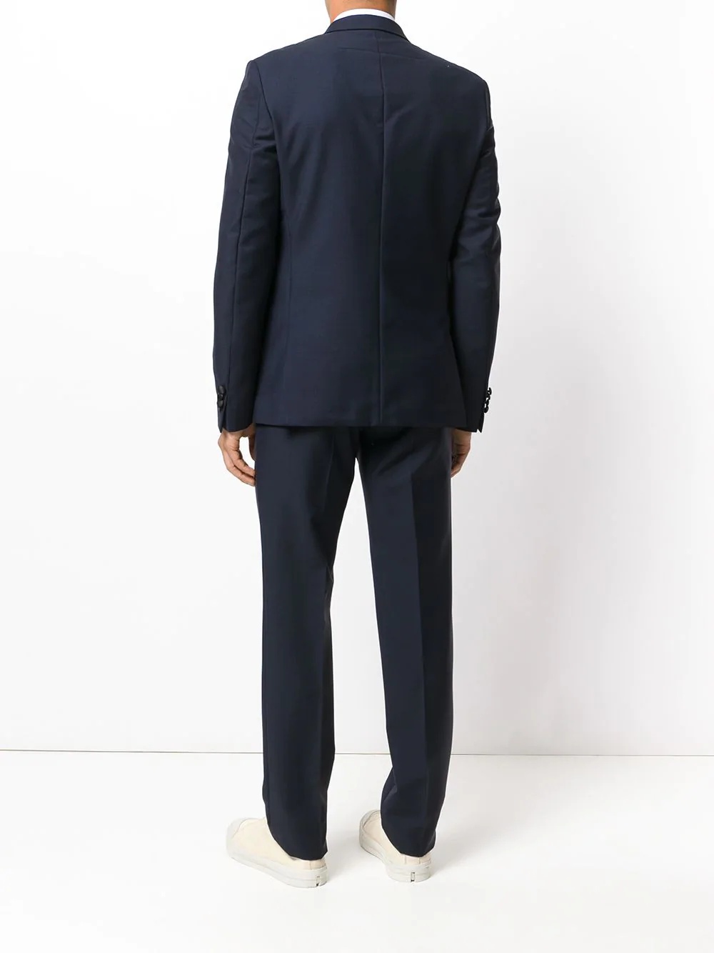 contrast lapel two piece suit - 4