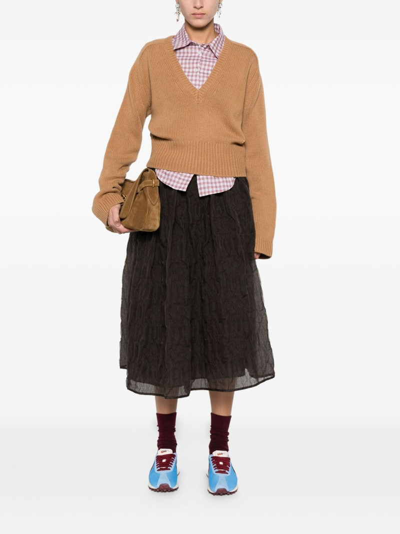 GANNI V-neck wool sweater outlook