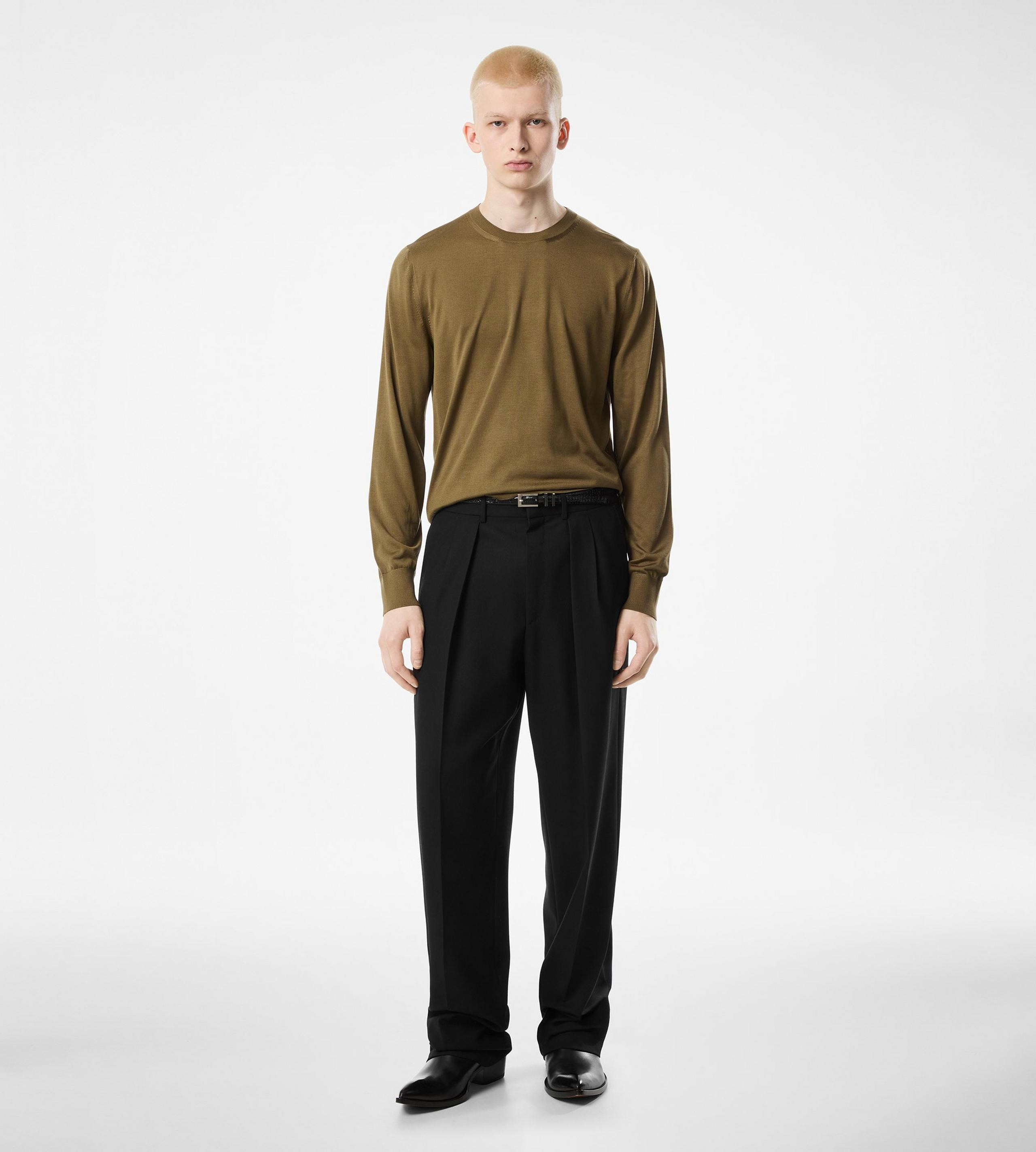 FLUID SILK CREW NECK - 5