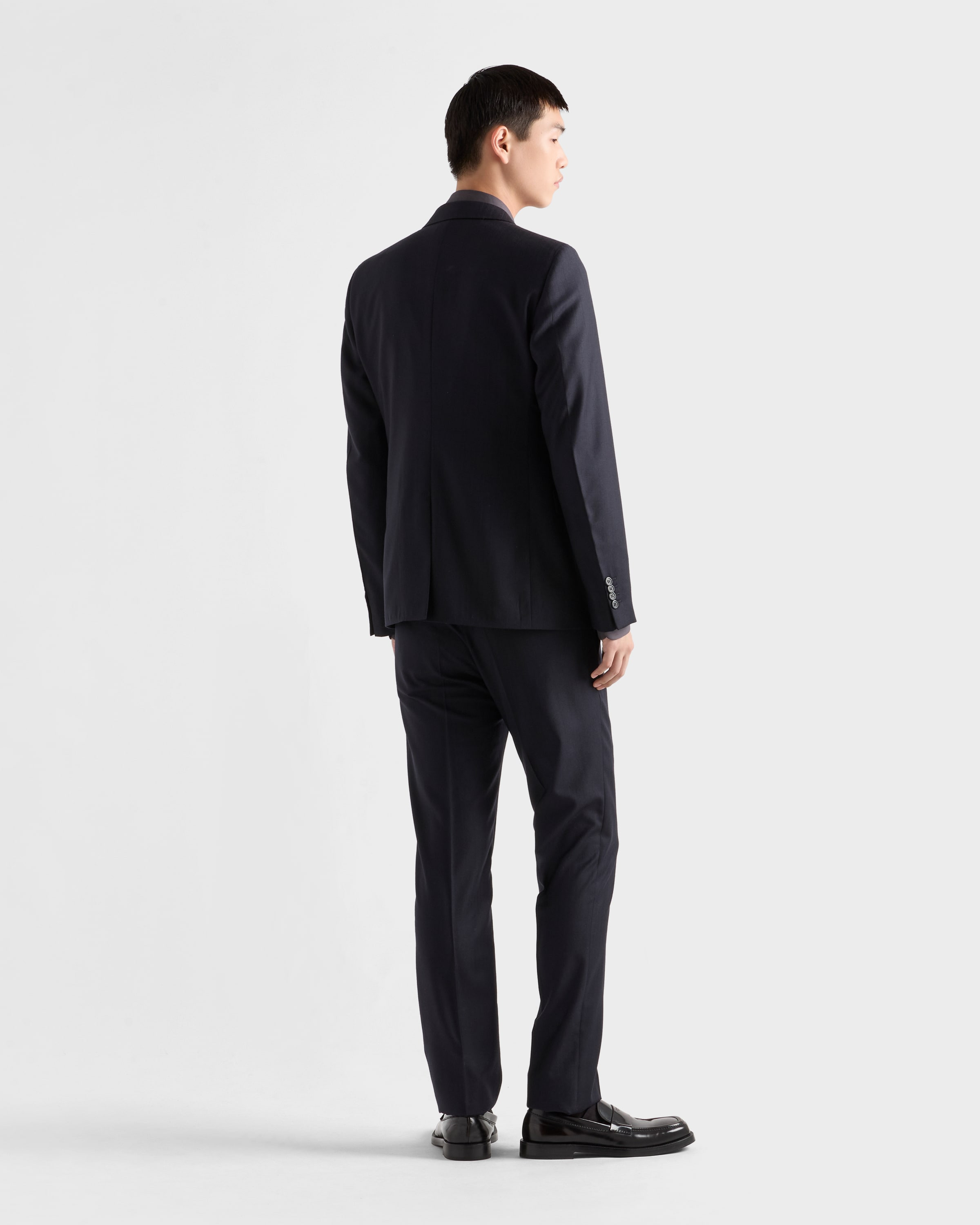 Single-breasted cashmere and wool suit - 5