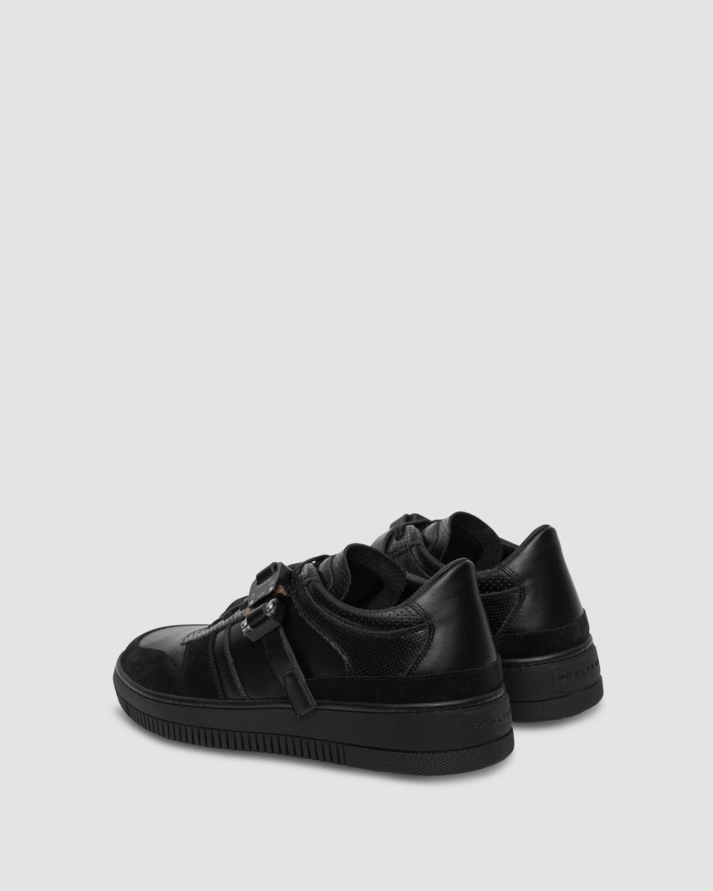 LEATHER BUCKLE LOW TRAINER - 4