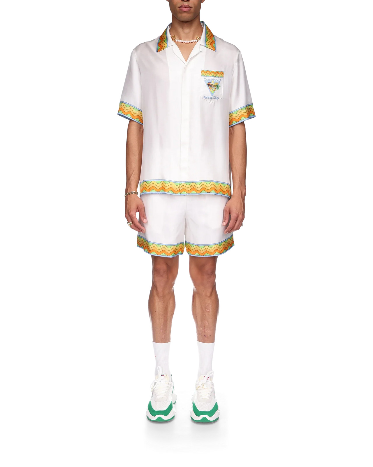 Afro Cubism Tennis Club Silk Shirt - 4