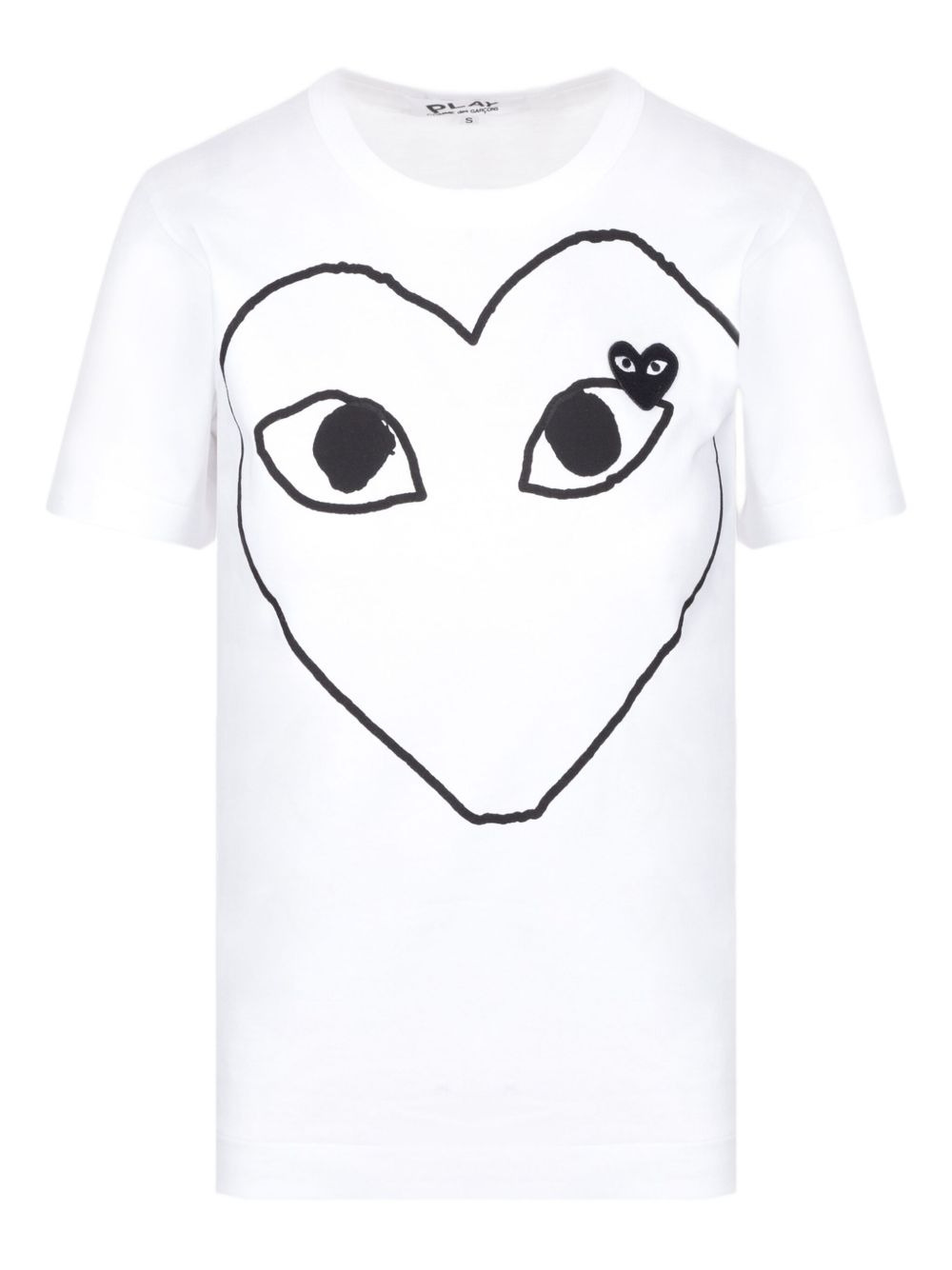 printed heart T-shirt - 1