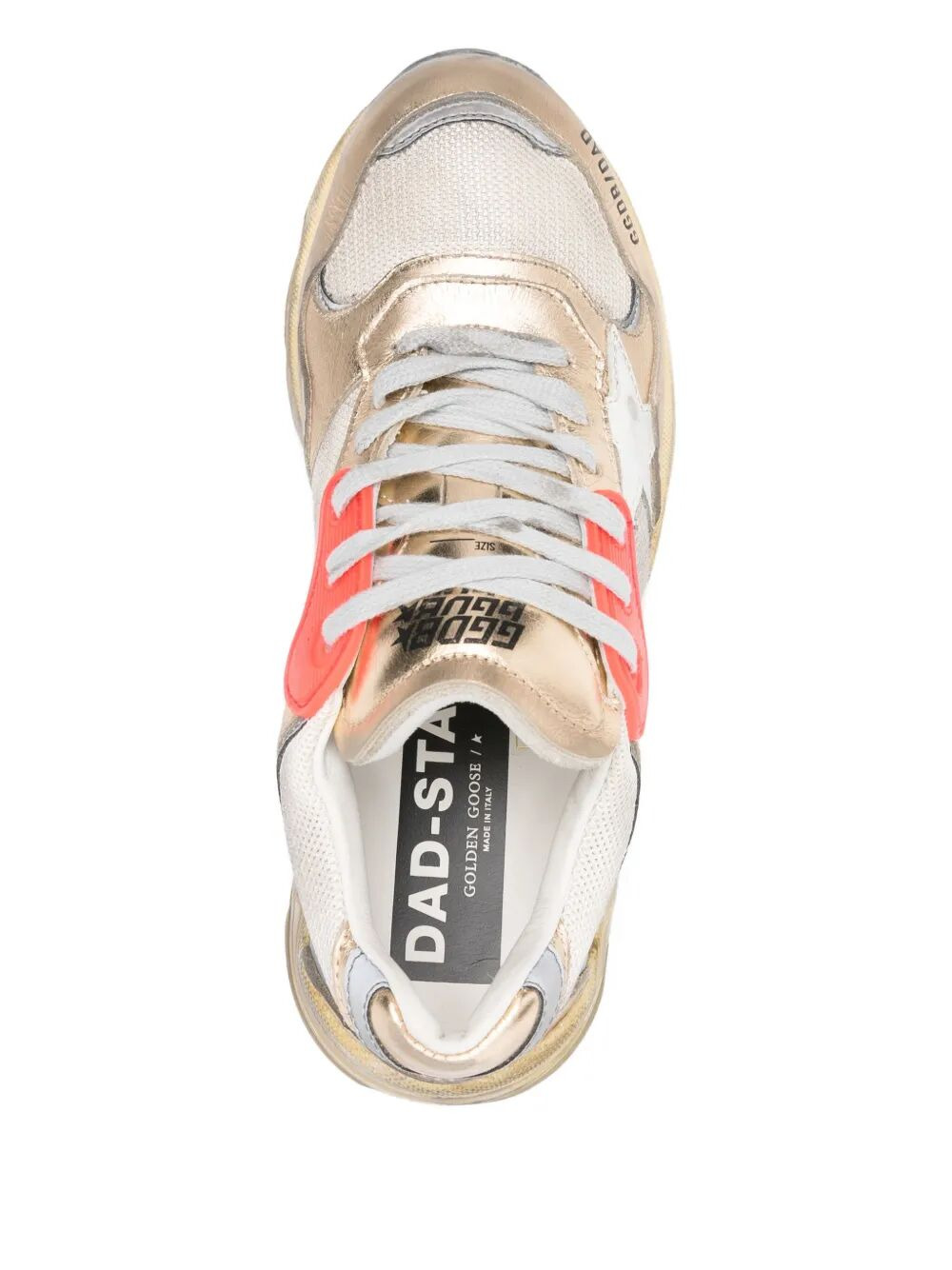 Golden Goose Women "Running" Dadmesh And Laminated Leather Upper Leather Star Laminated Leather Toe  - 2