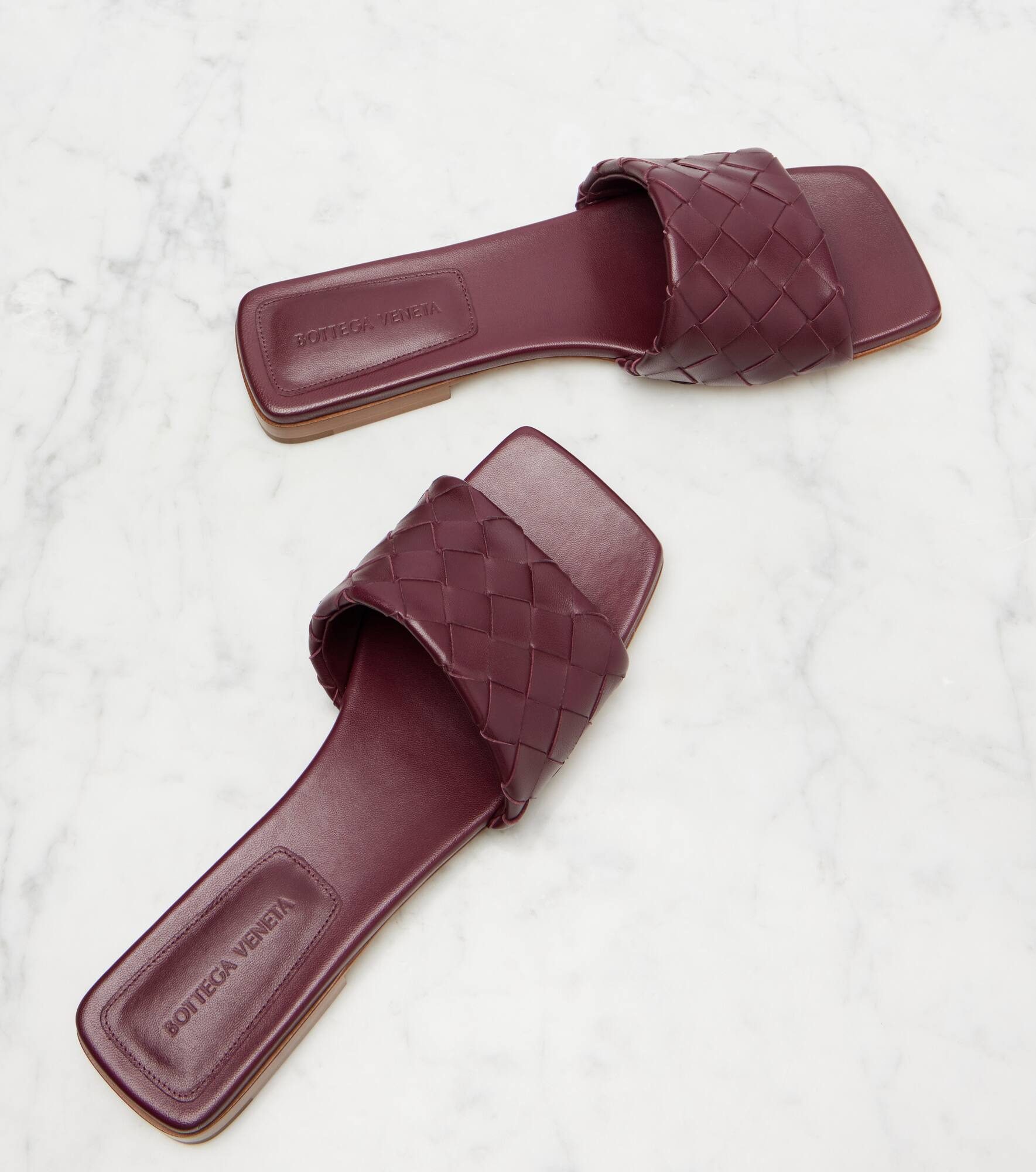 Parco Intrecciato leather slides - 5