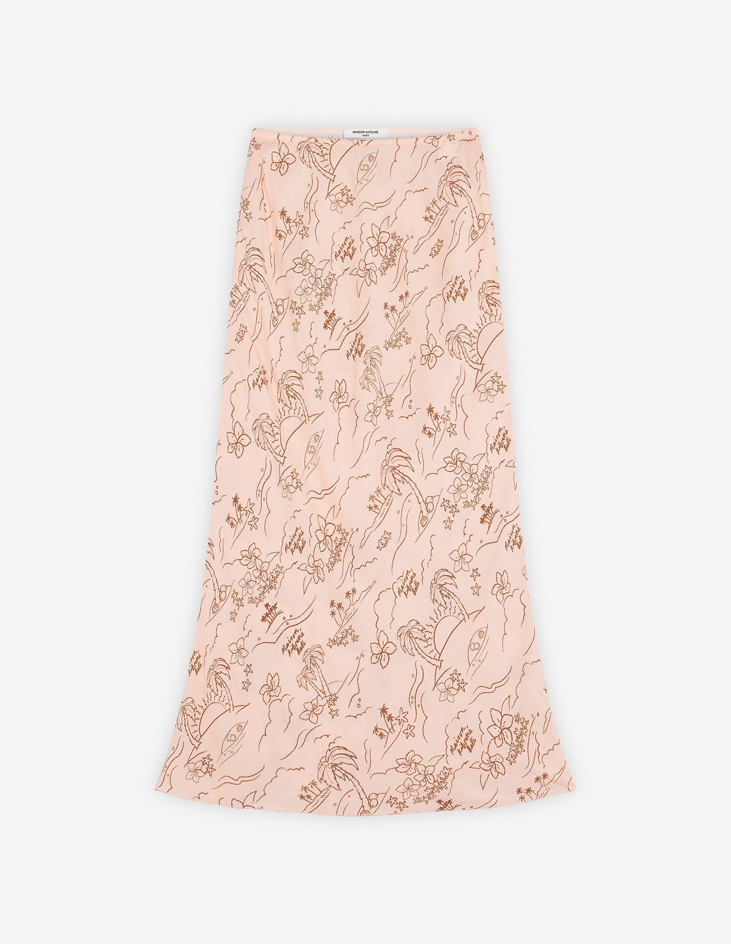 “TROPICAL PALM” BIAS SKIRT - 6