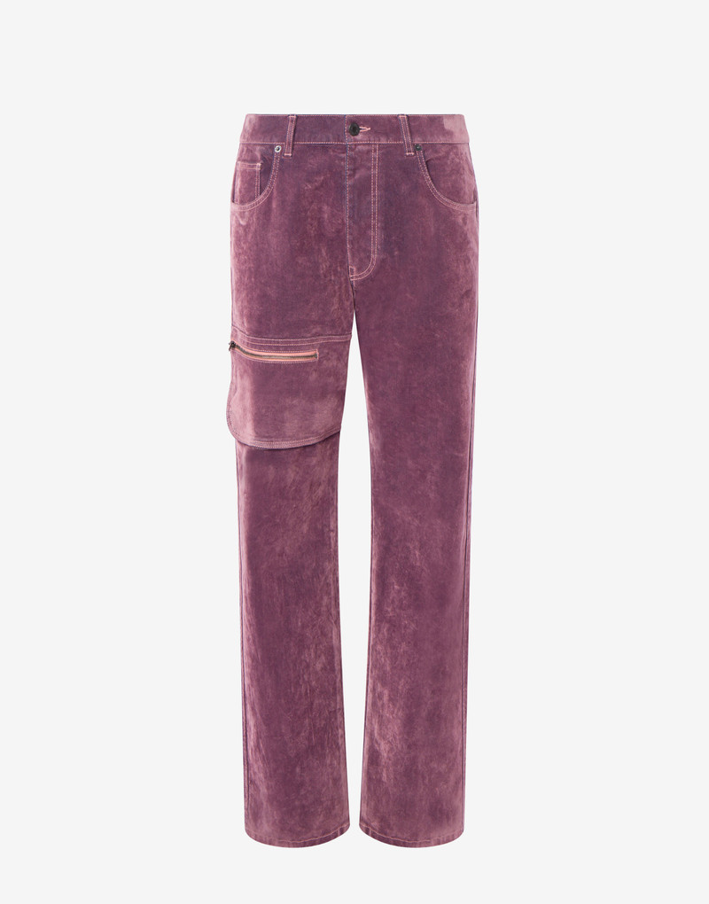 FLOCKED DENIM JEANS 1