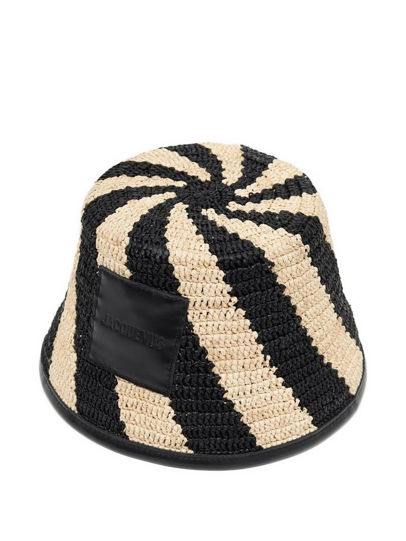 JACQUEMUS Soli striped bucket hat outlook