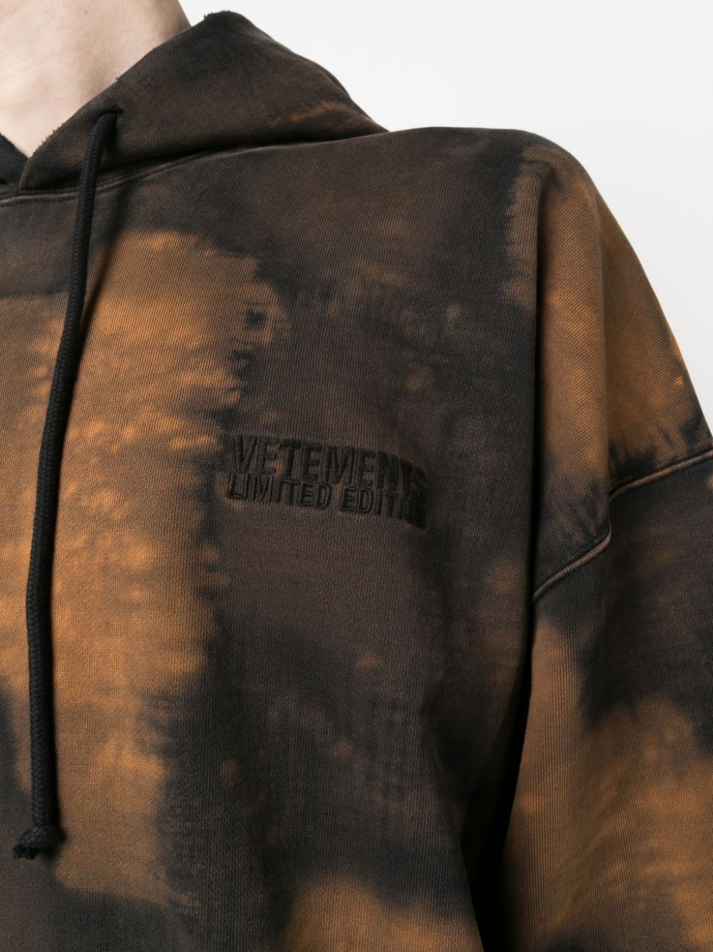 overbleached cotton hoodie - 5