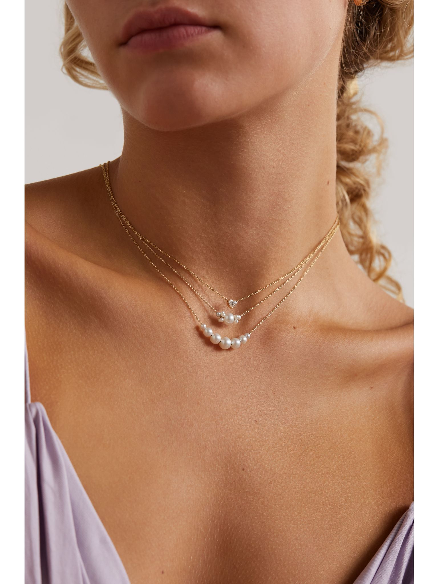 Grand Orangerie de Perle 14-karat gold pearl necklace Gold - 5