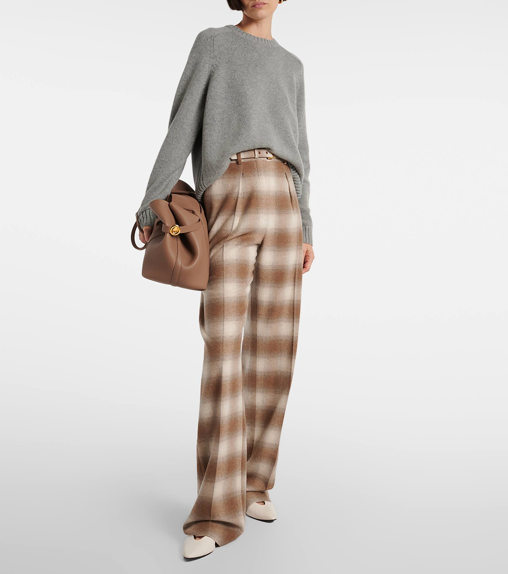 Ghiera Large leather shopper - 5