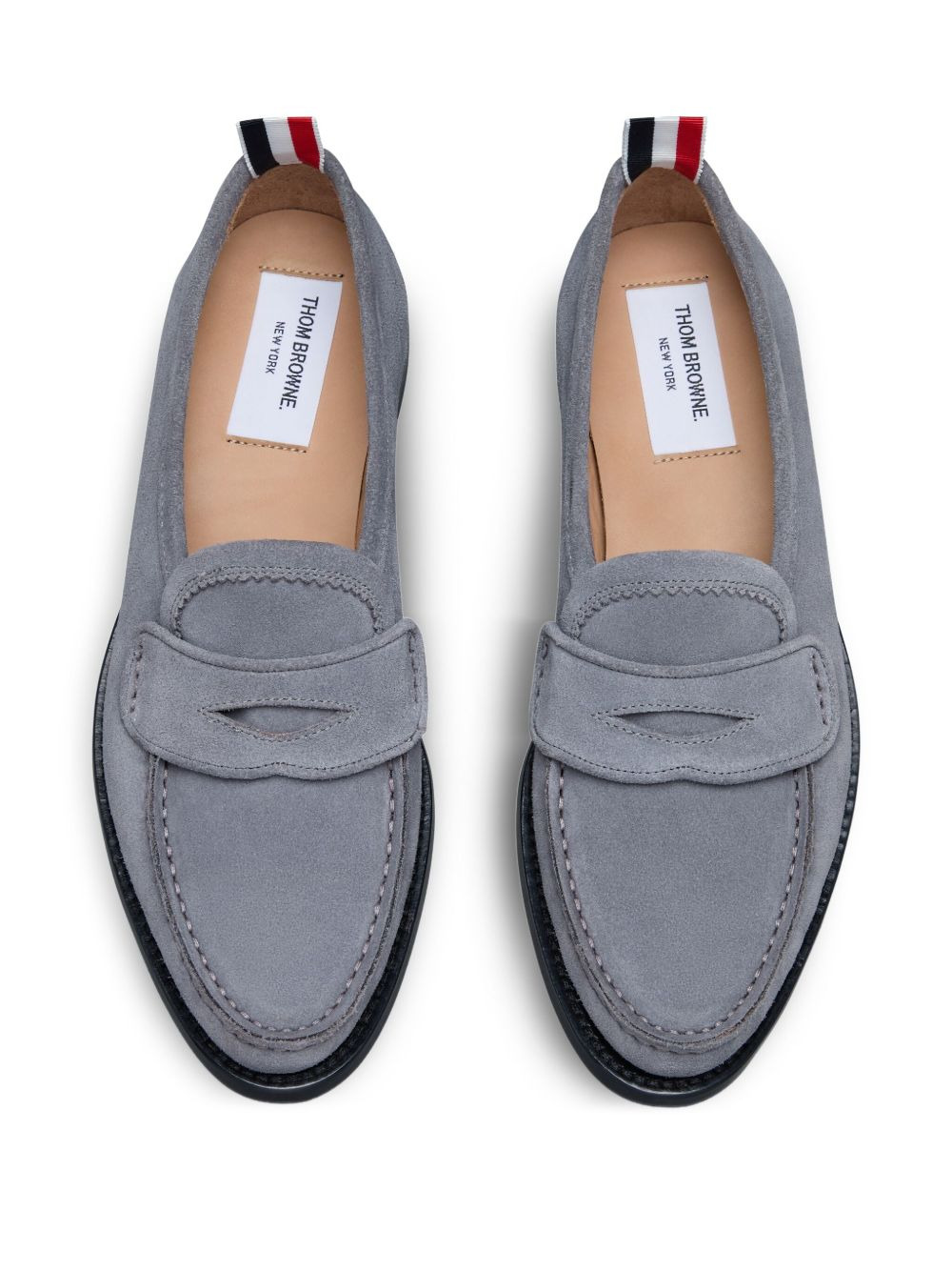 penny-slot suede loafers - 3
