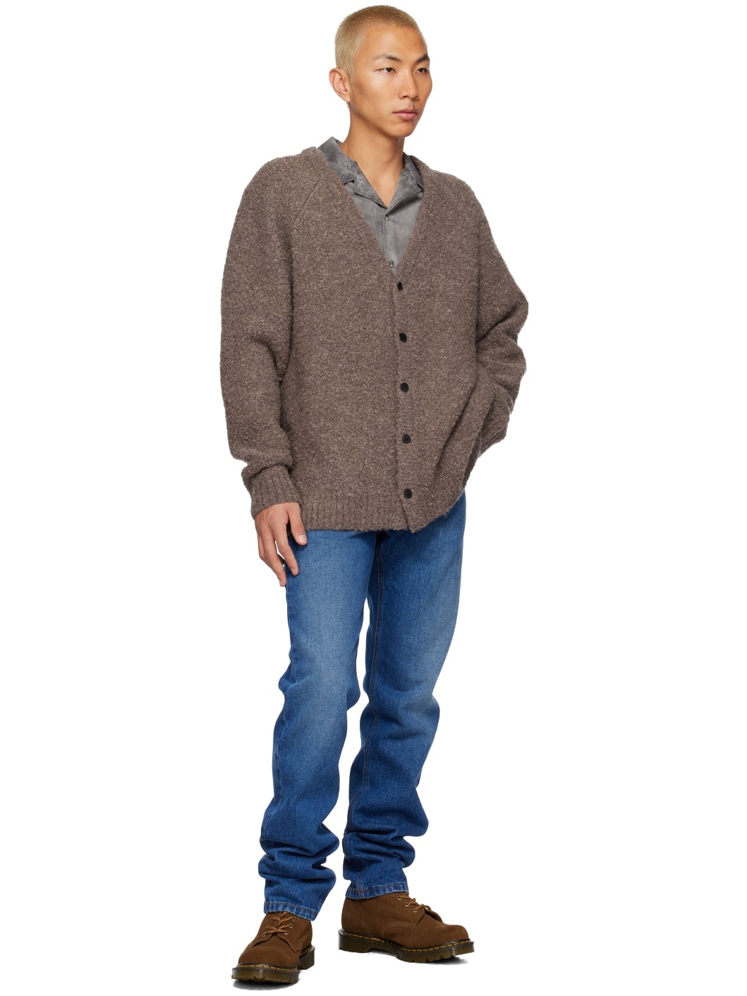 Gray Camp Collar Shirt - 4