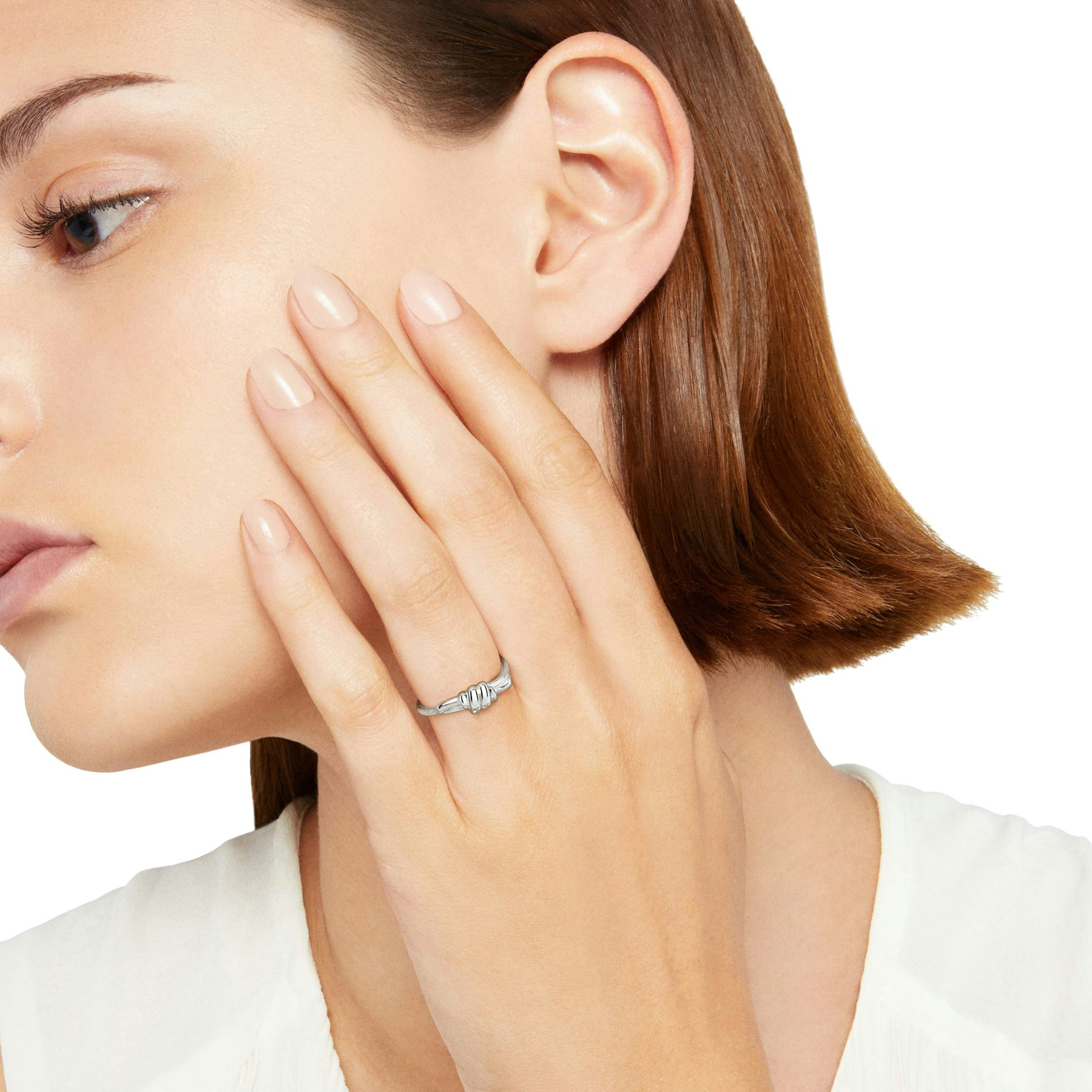SILVER NODO RING - 2