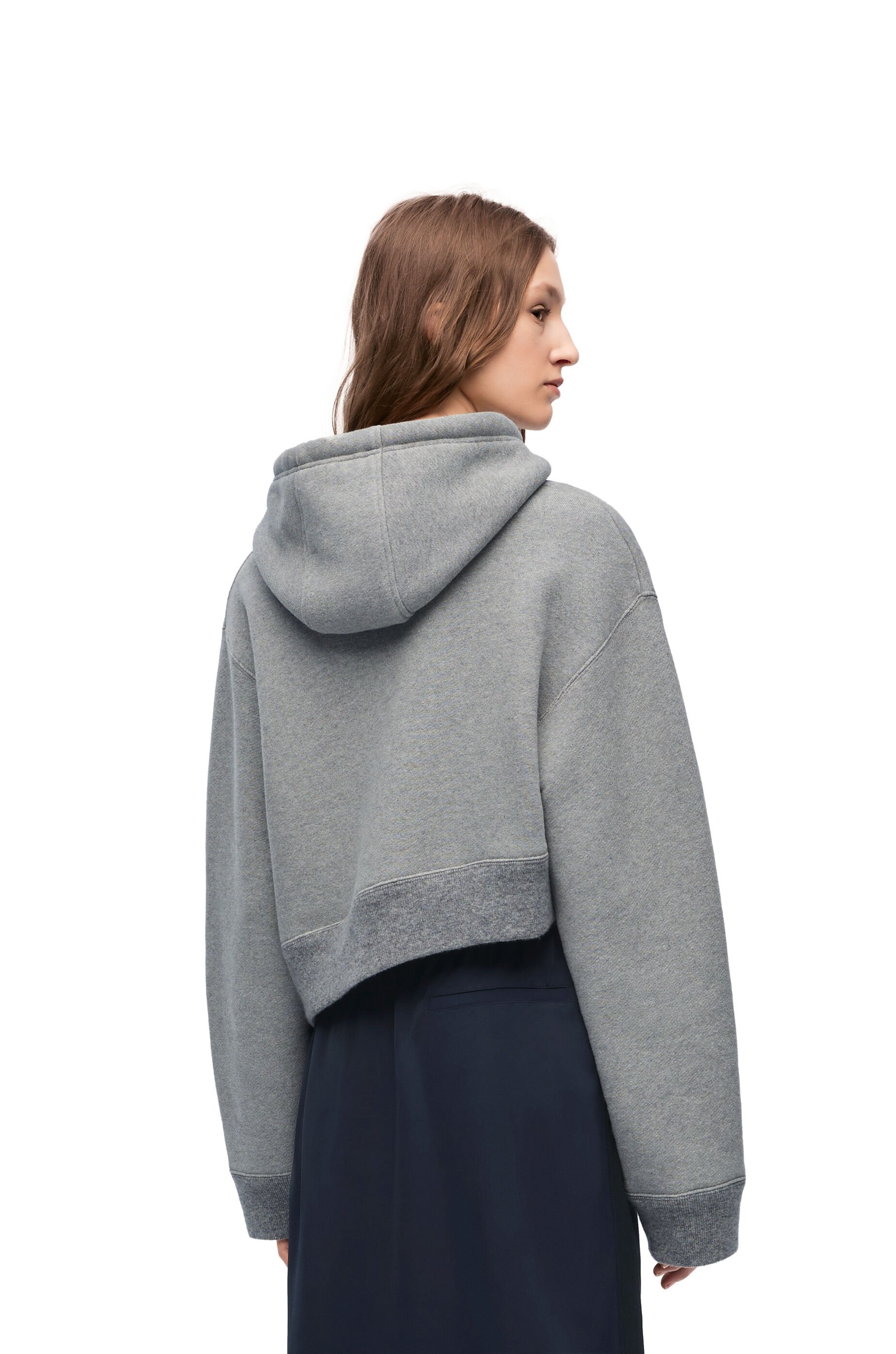 Asymmetric hoodie in cotton - 4