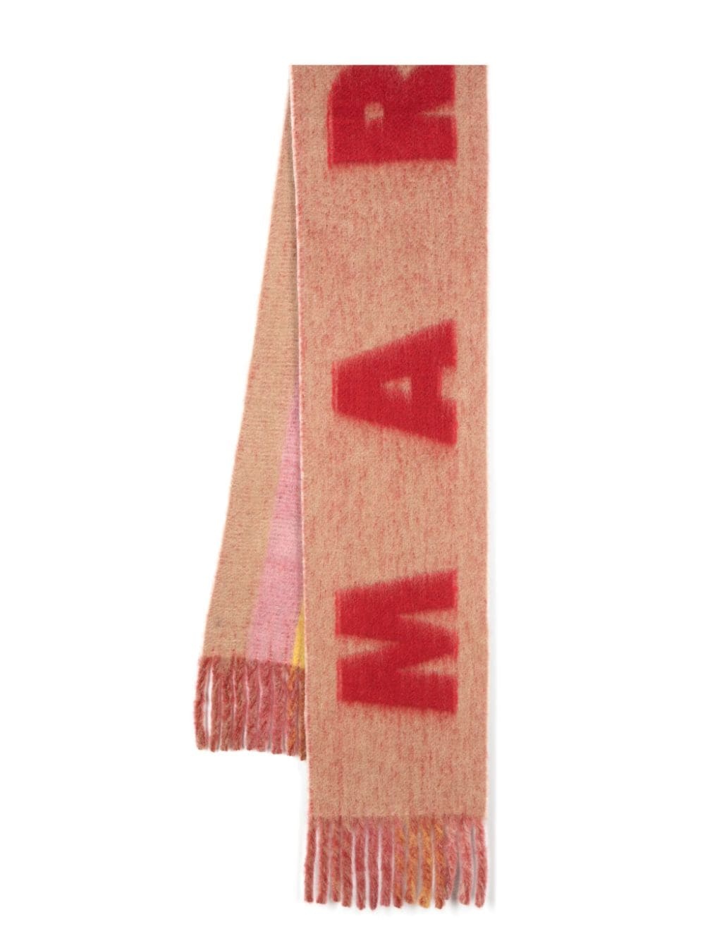 logo-jacquard scarf - 1