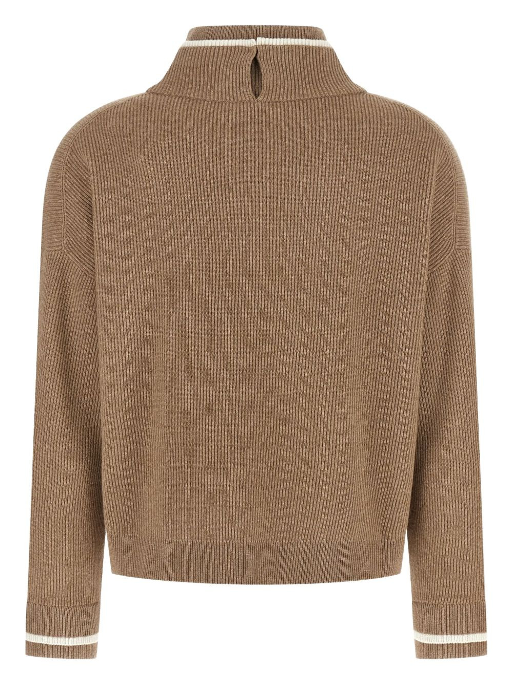 ribbed high-neck sweater - 2