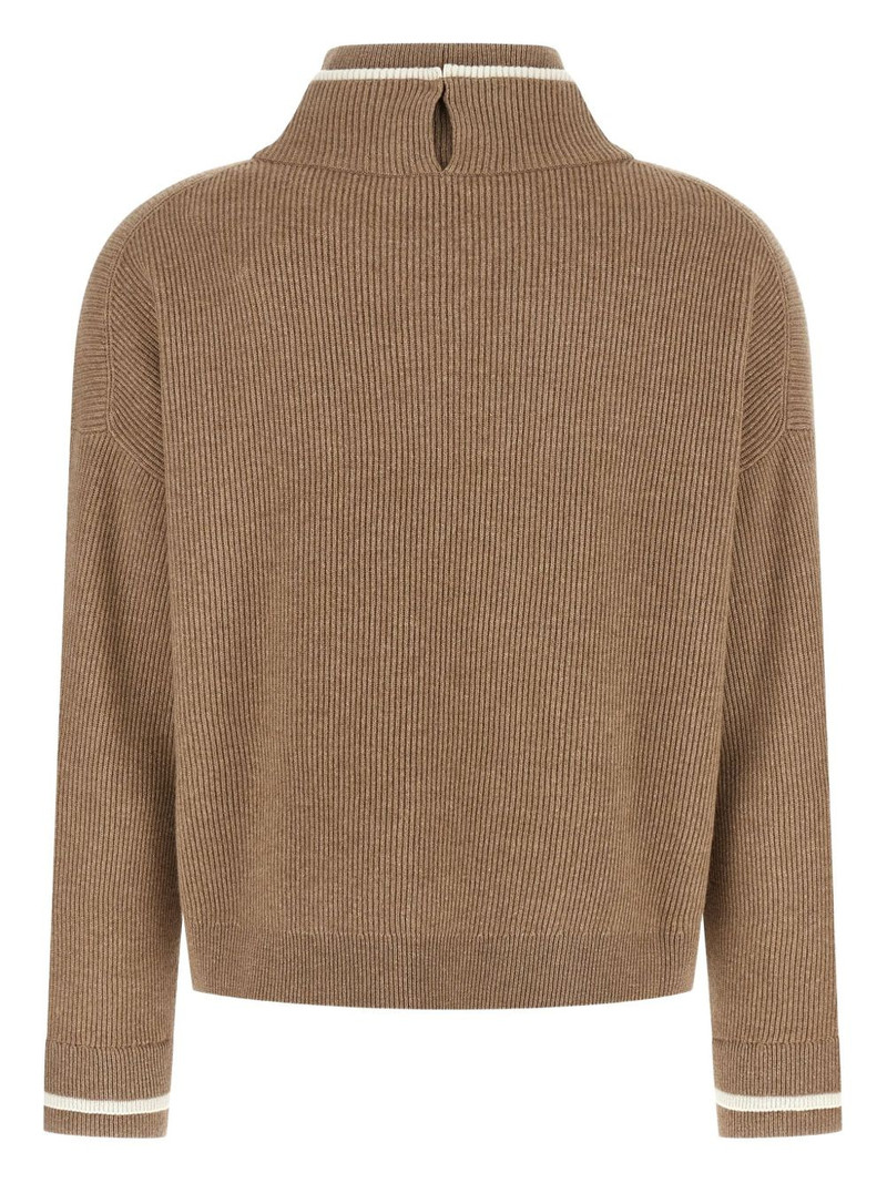 Brunello Cucinelli ribbed high-neck sweater outlook