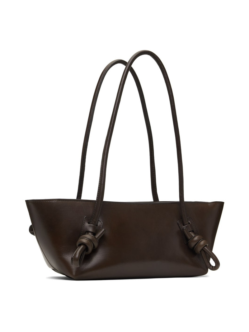 Brown Fleca Baguette Bag 3