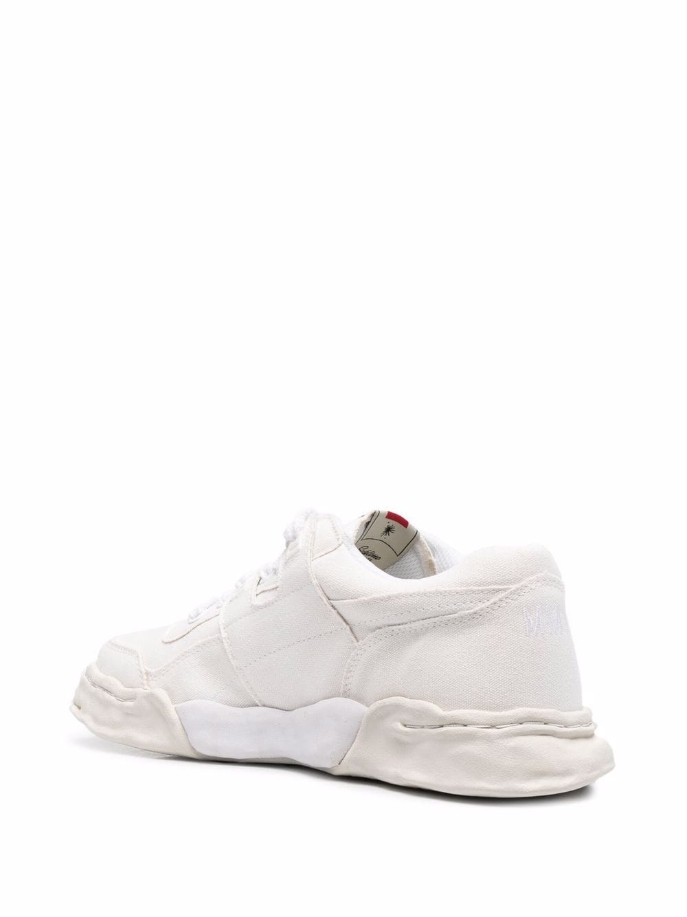 lace-up low-top sneakers - 3