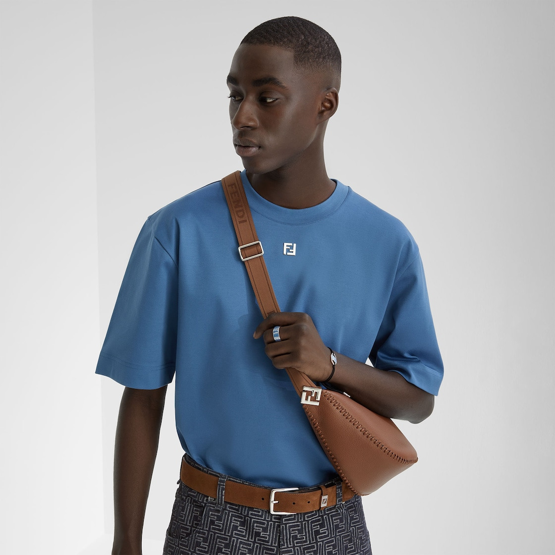 Fendi Roma Leather Fendi Melon Small - 6