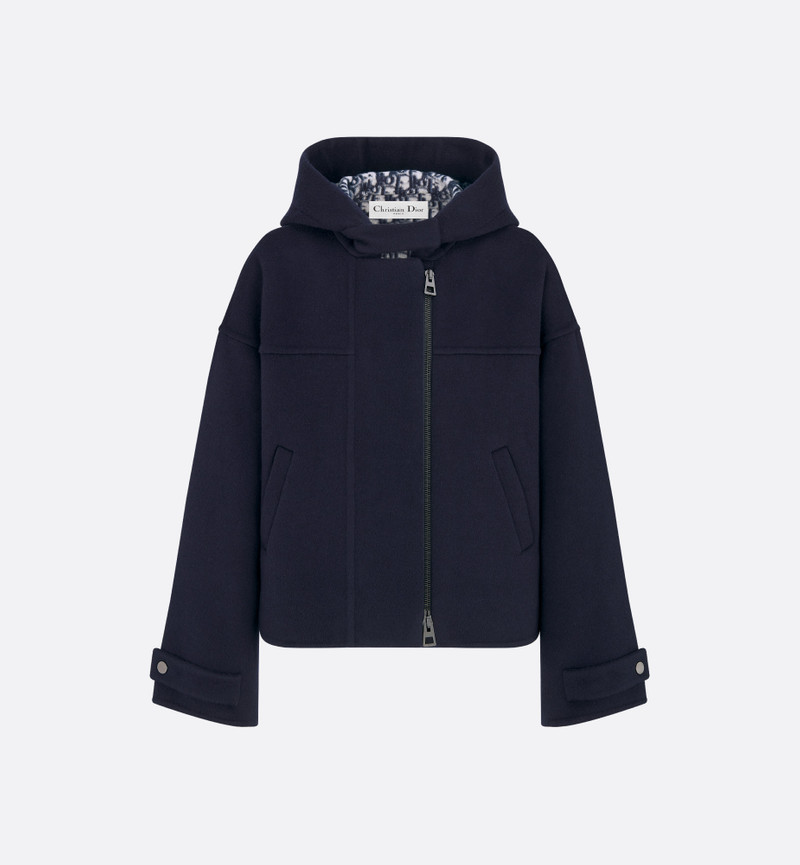 Zipped Peacoat with Hood 1