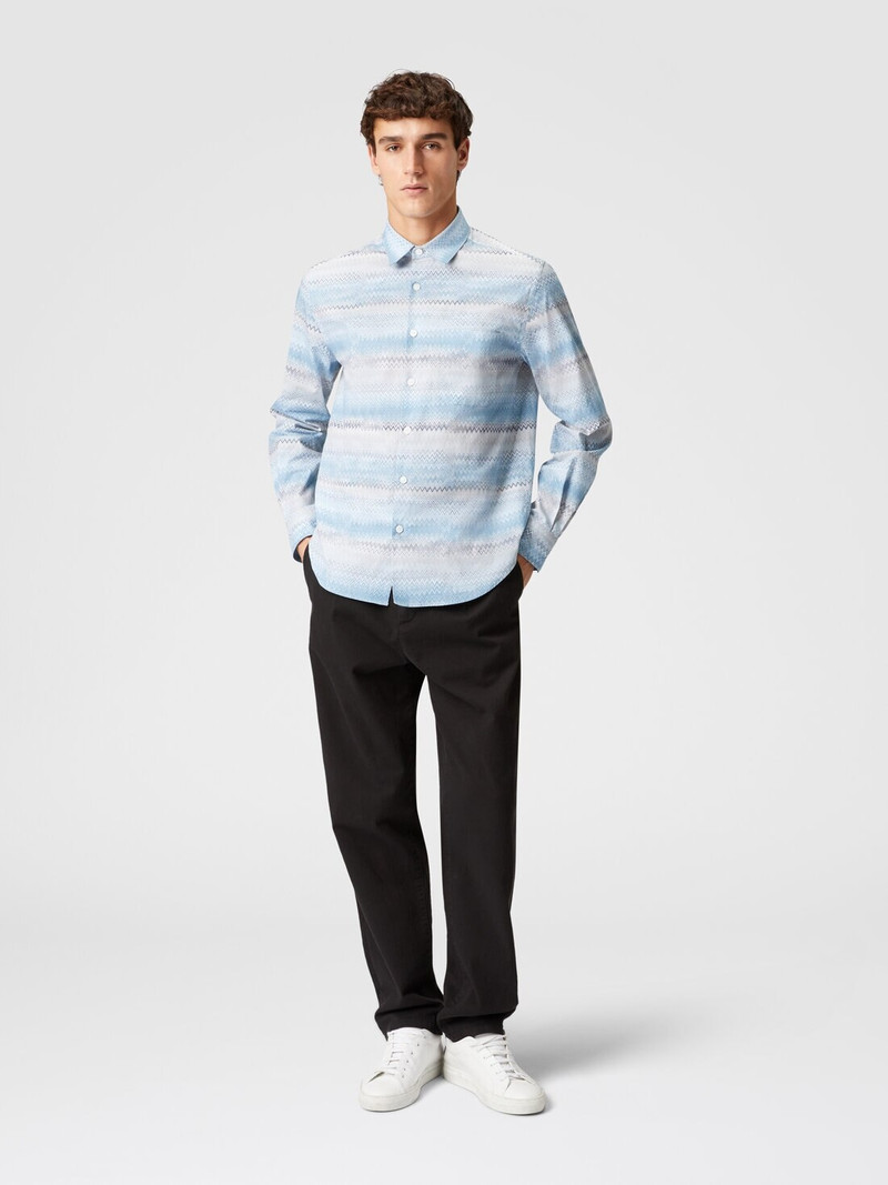 Missoni Zigzag print cotton poplin shirt outlook