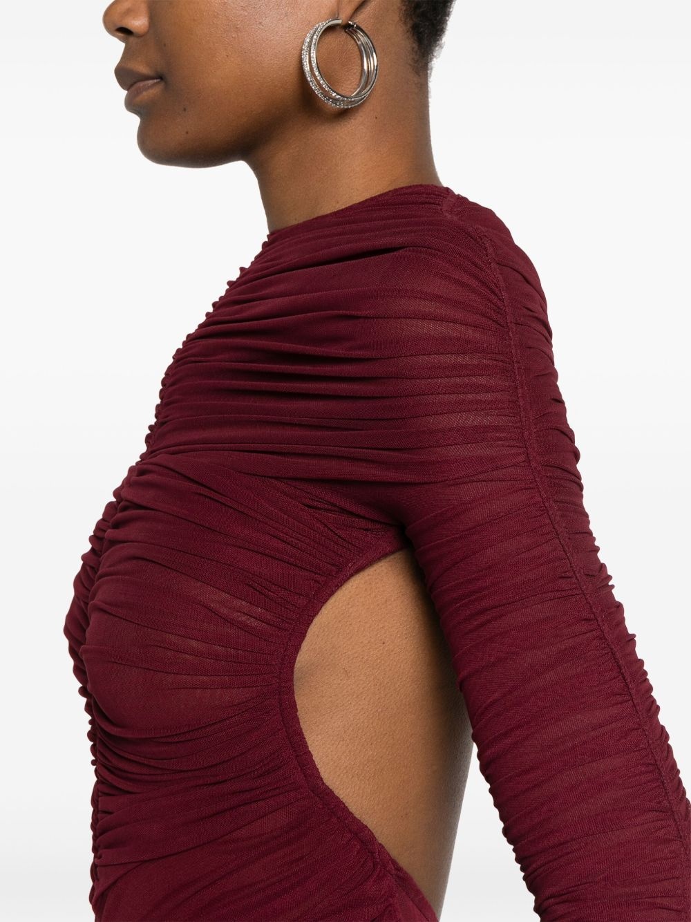 ruched maxi dress - 5