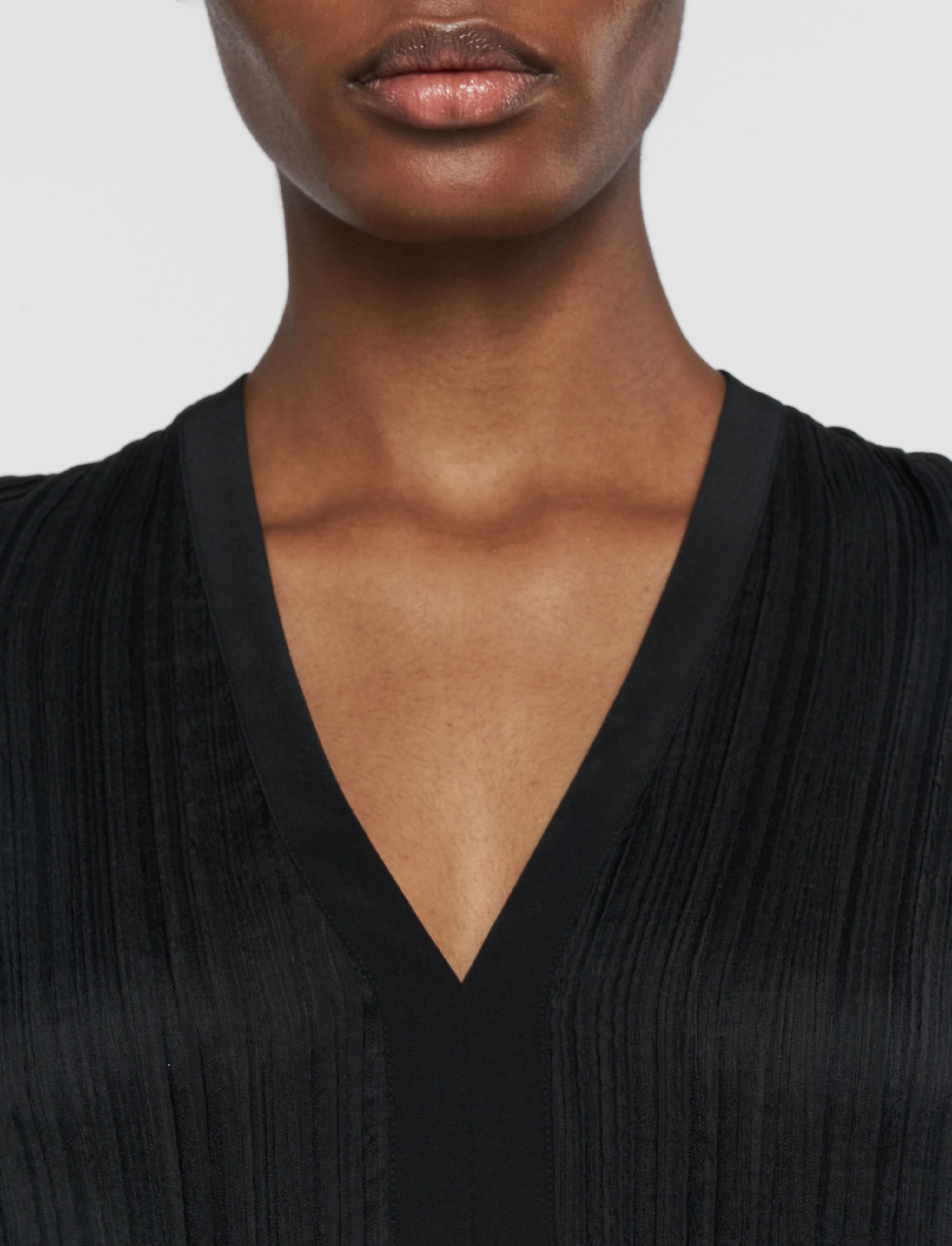 Lucien Pleat Jacquard Blouse - 7