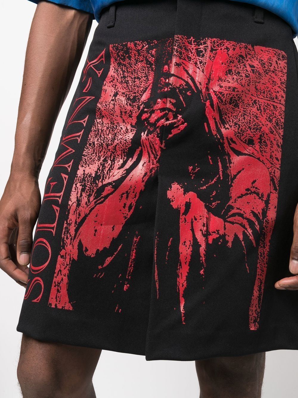 Solemn-X print shorts - 5