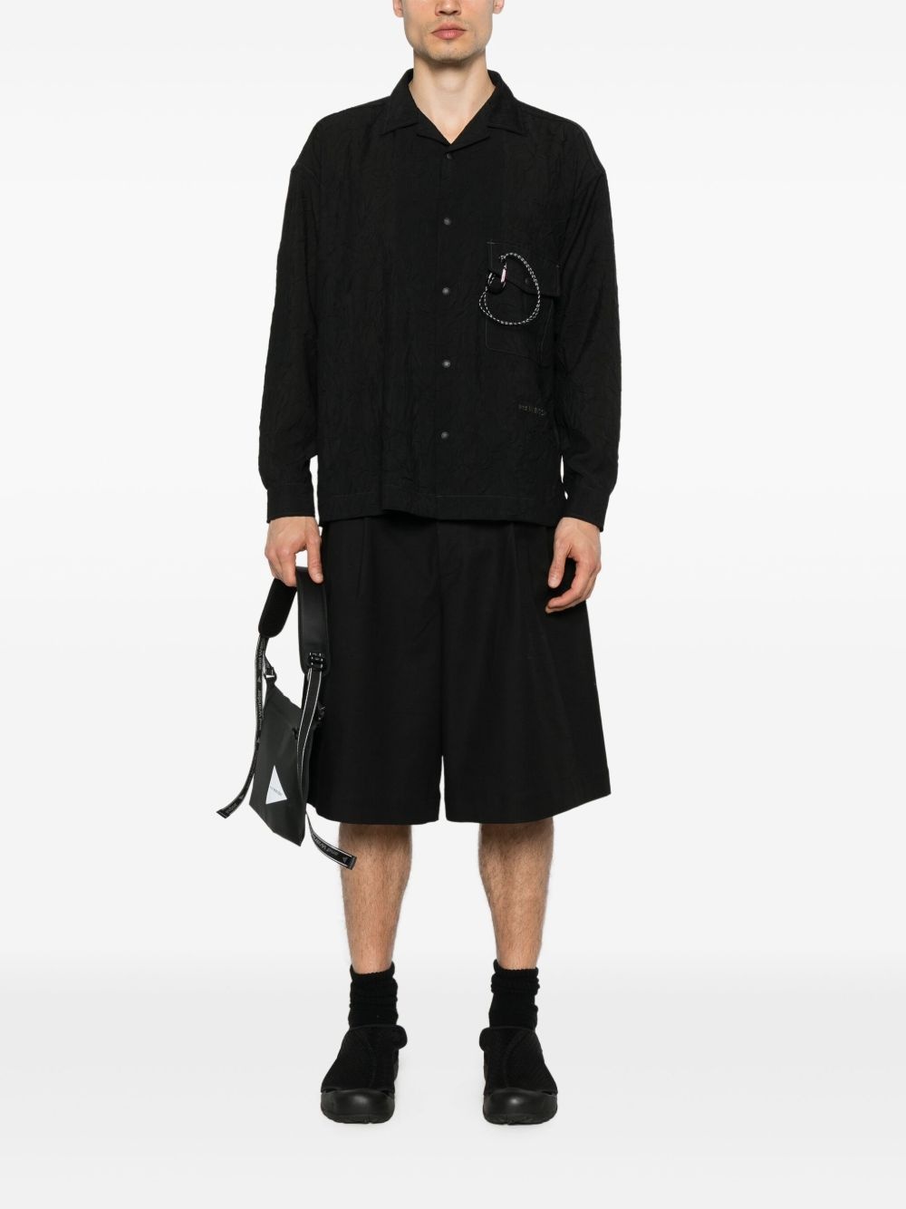 embroidered-logo shirt - 2