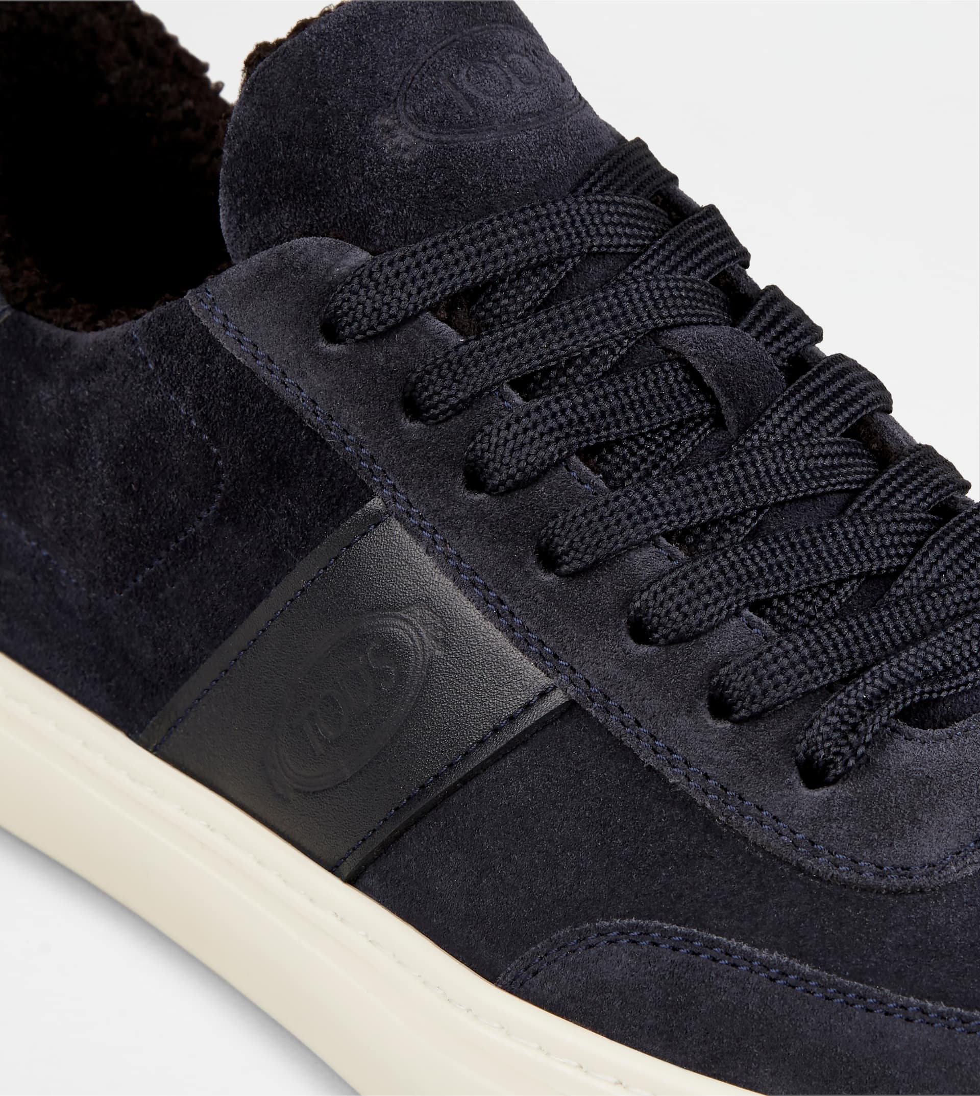 SNEAKERS IN SUEDE - FURRY LINING - BLUE - 5
