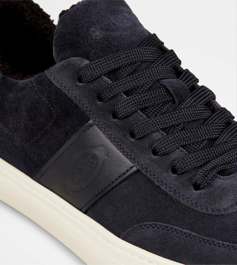 SNEAKERS IN SUEDE - FURRY LINING - BLUE 5
