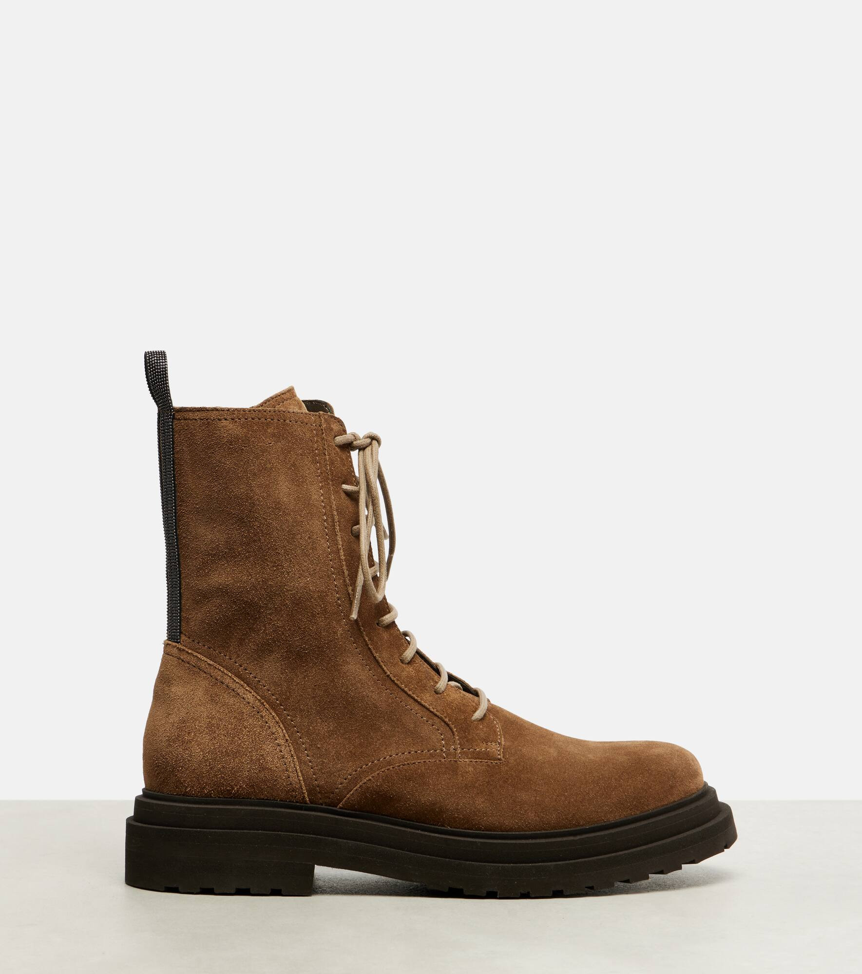 Suede combat boots - 4
