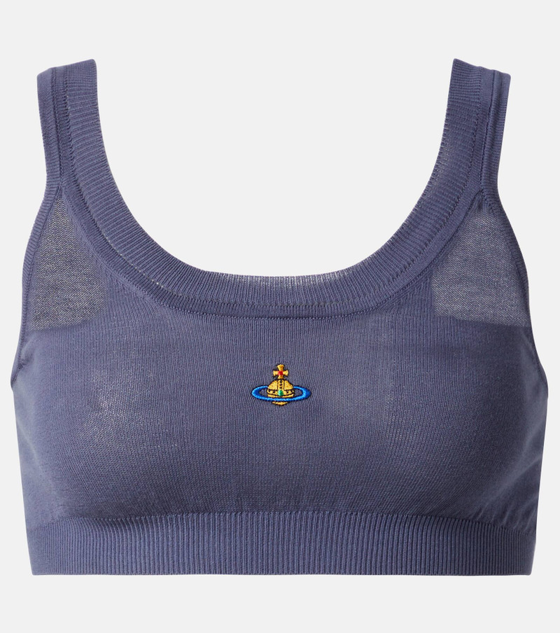 Bea embroidered cotton tank top - 1