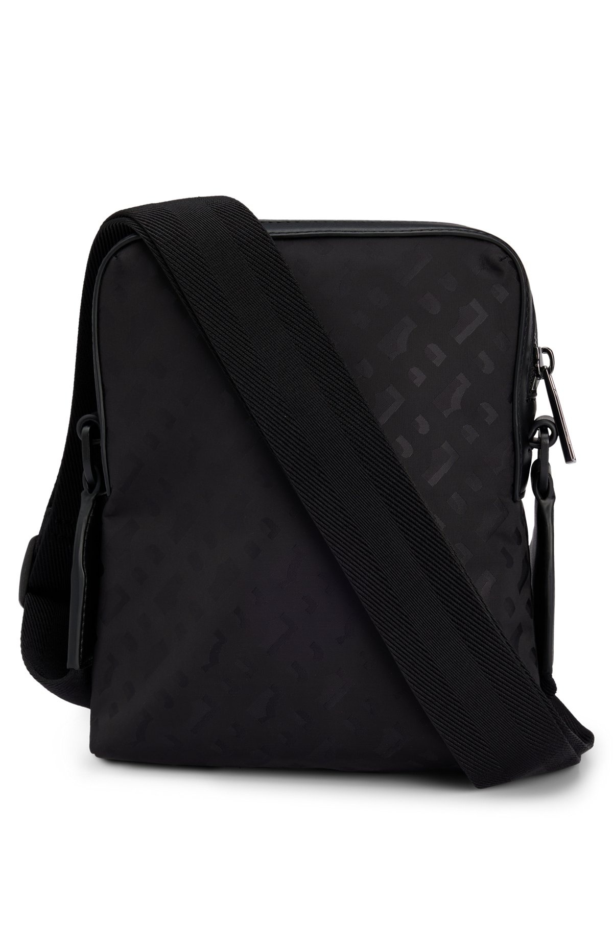 MONOGRAM-JACQUARD REPORTER BAG WITH LOGO DETAIL - 2