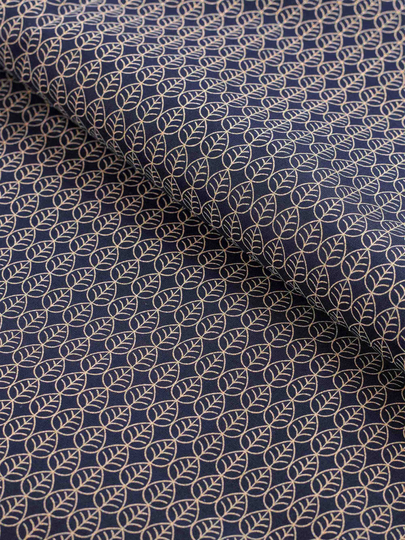 Derek Rose Men's Classic Fit Boxers Cotton Batiste Navy Jungle Leaf Print outlook
