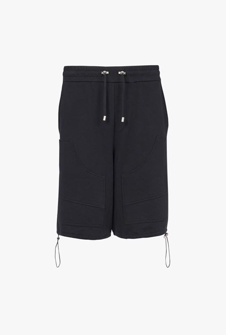Black cotton shorts - 1