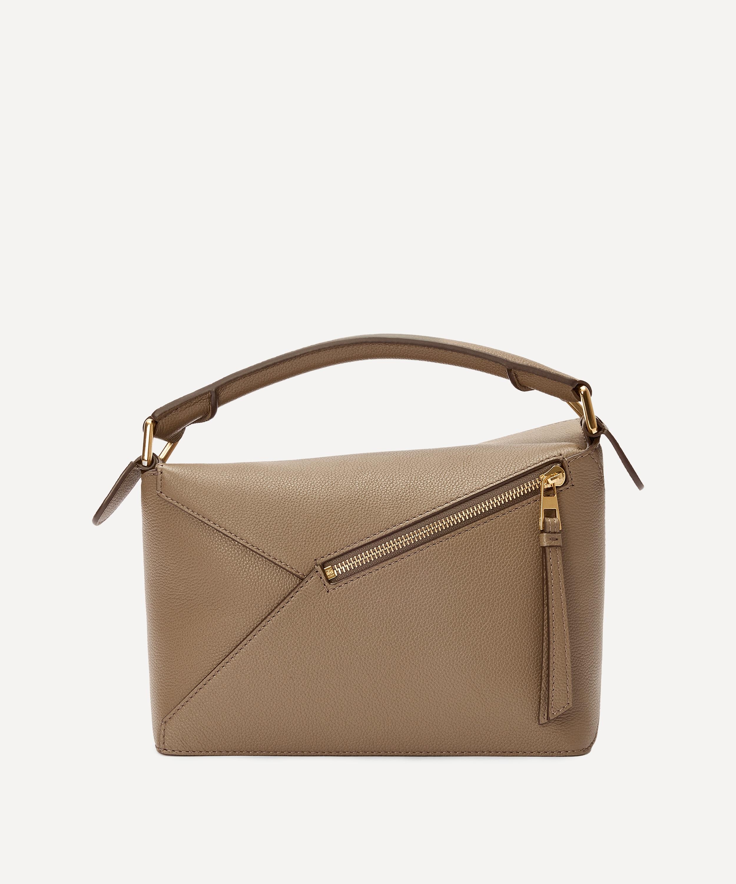 Small Puzzle Edge Top Handle Bag - 5