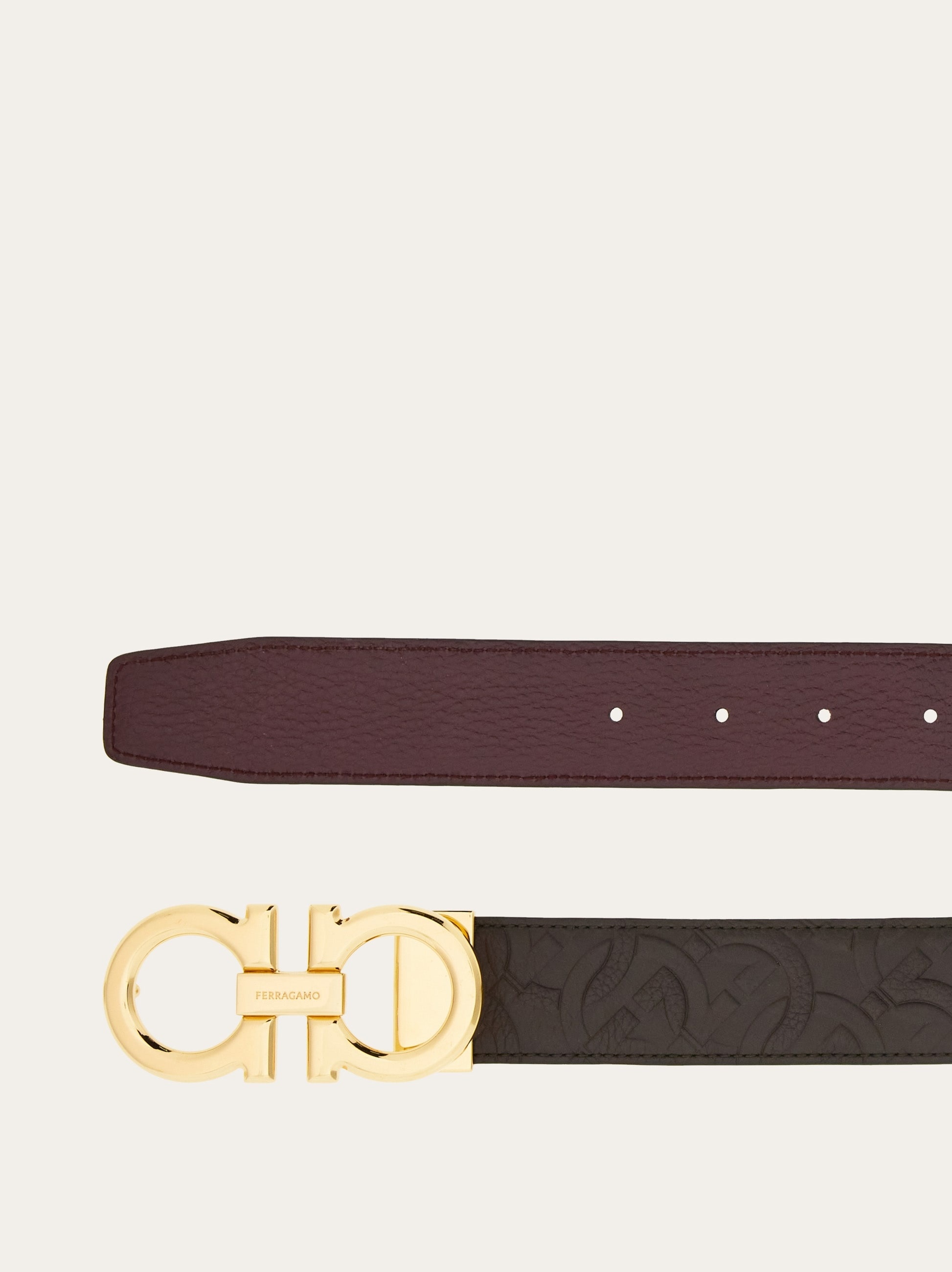 Reversible and adjustable Gancini belt - 2